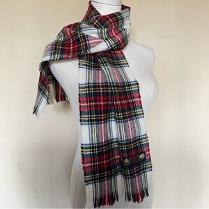 Vintage Murray Brothers Pure Lambswool Plaid Tartan Scarf – Made in Scotland